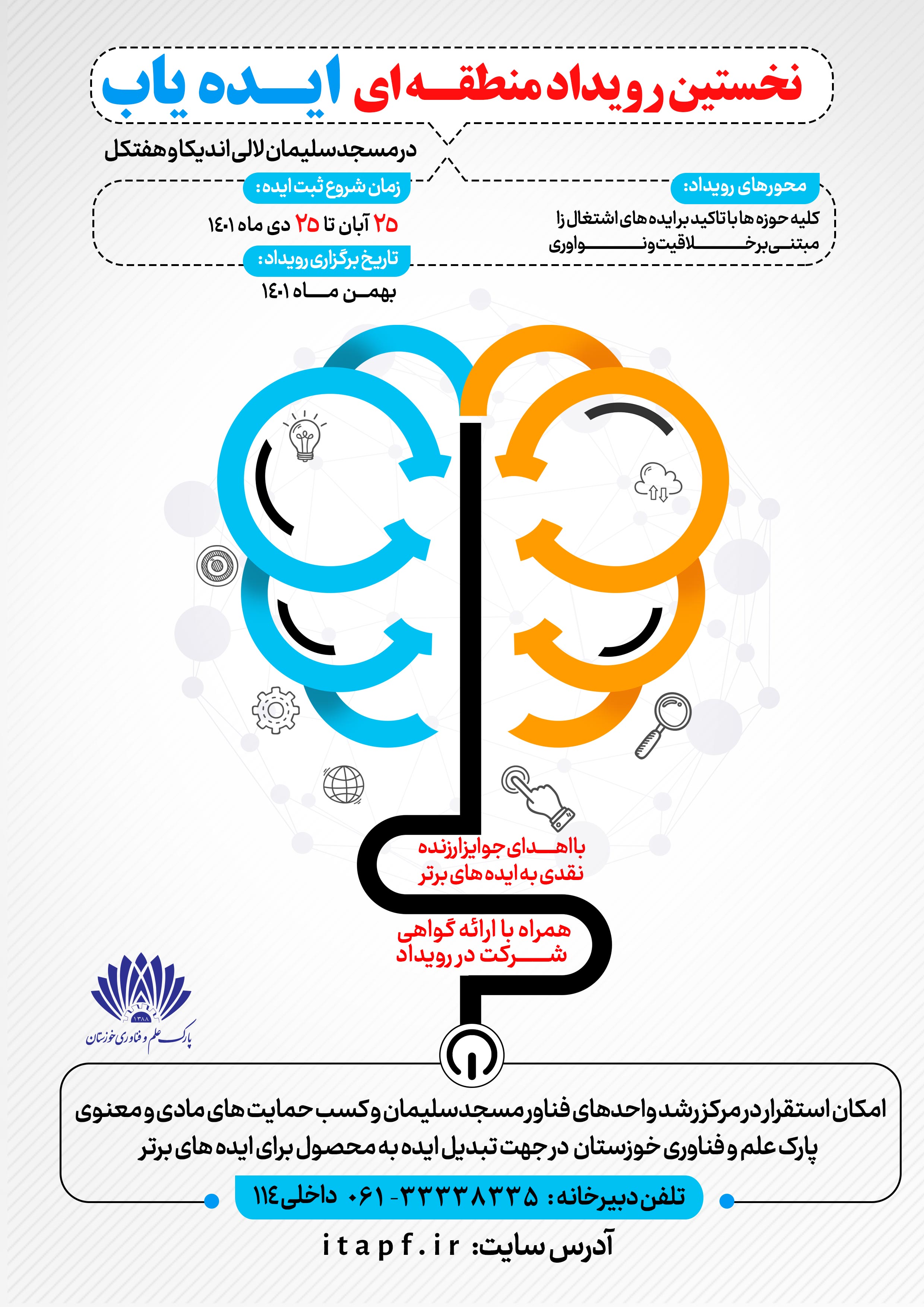 رویداد منطقه ای ایده یاب در مسجدسلیمان، اندیکا، لالی و هفتکل رویداد منطقه ای ایده یاب در مسجدسلیمان، اندیکا، لالی و هفتکل